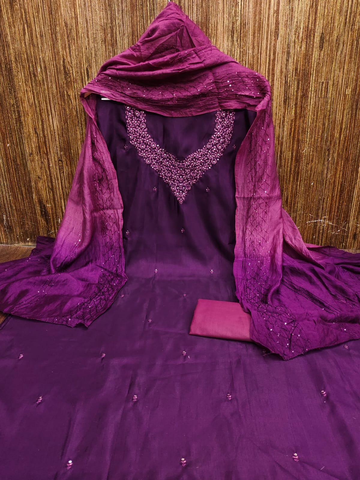 Ds Designer Suit Coco Silk Sequence Non Catalog Dress Material Wholesale Market In Surat With Price
